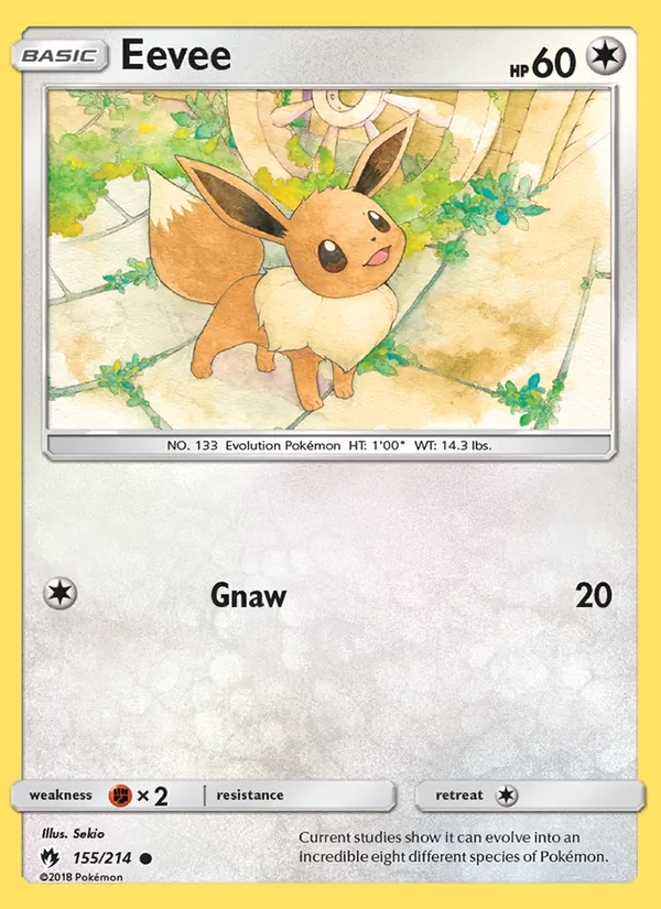 Eevee - Lost Thunder Pokemon Card