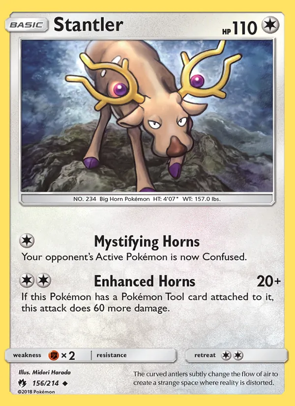 Stantler - Lost Thunder Pokemon Card