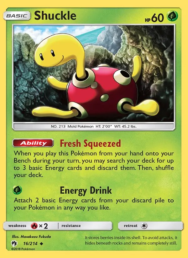 Shuckle - Lost Thunder Pokemon Card