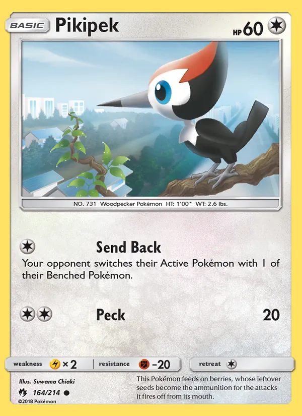 Pikipek - Lost Thunder Pokemon Card