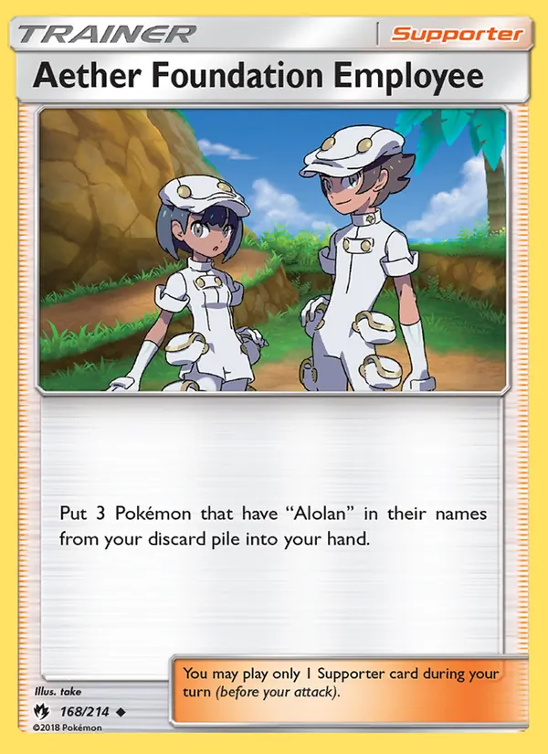 Aether Foundation Employee - Lost Thunder Pokemon Card