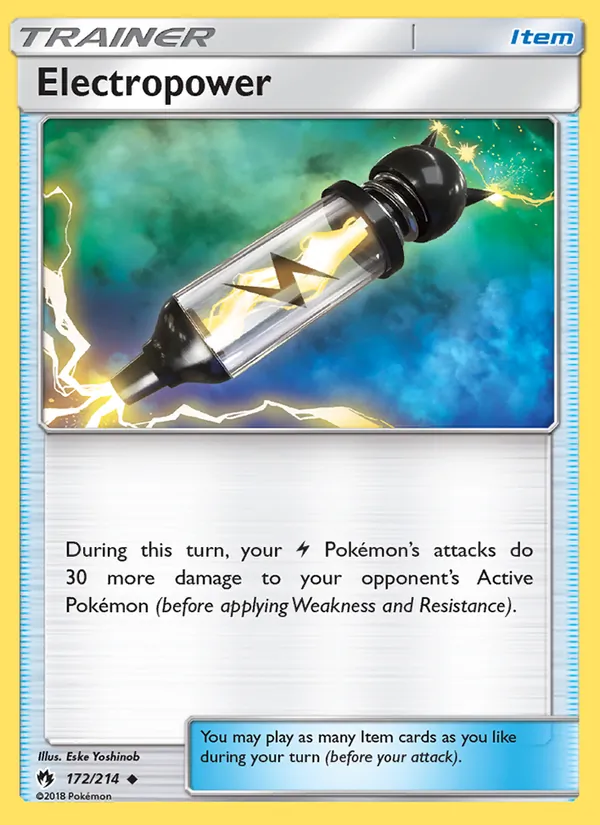 Electropower - Lost Thunder Pokemon Card
