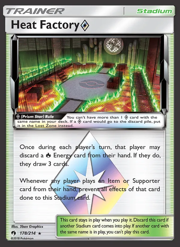 Heat Factory ◇ - Lost Thunder Pokemon Card