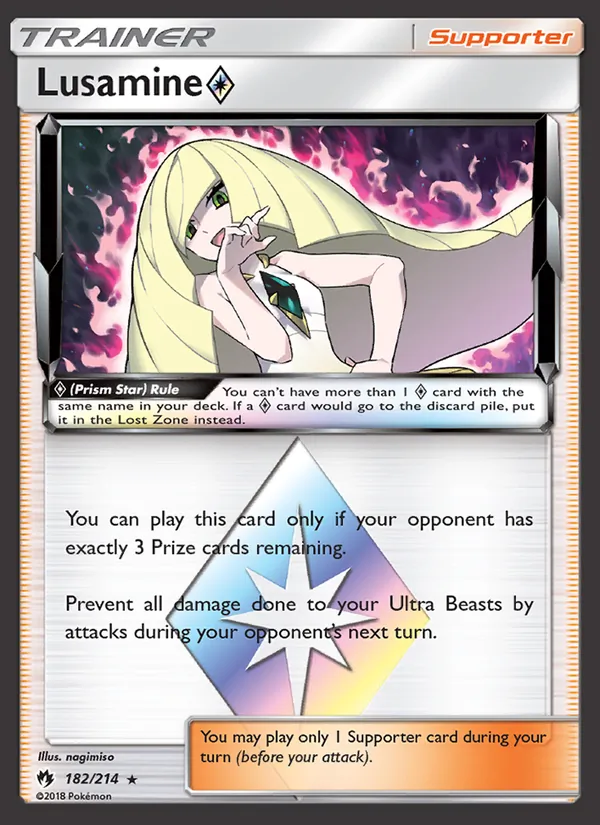 Lusamine ◇ - Lost Thunder Pokemon Card