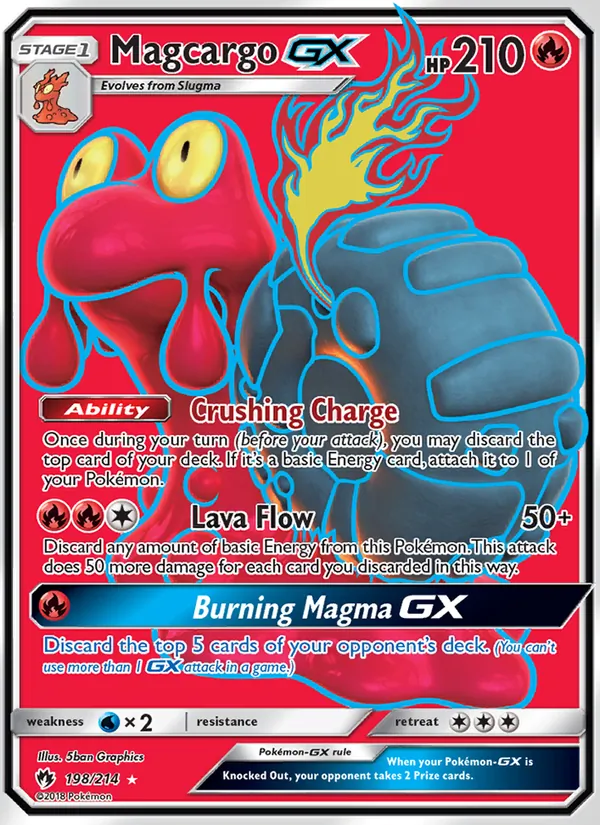 Magcargo GX - Lost Thunder Pokemon Card