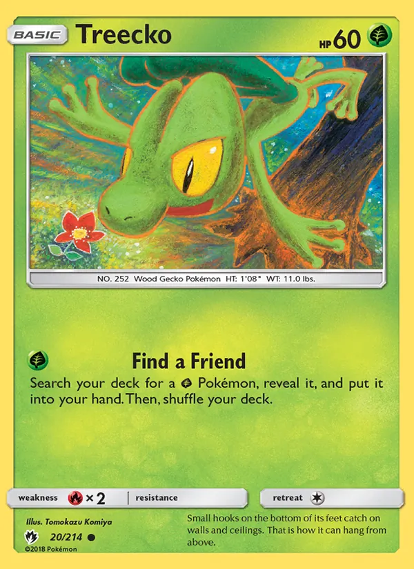 Treecko - Lost Thunder Pokemon Card
