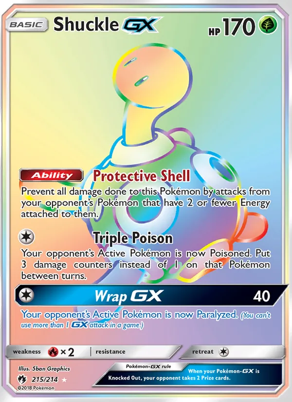 Shuckle GX - Lost Thunder Pokemon Card