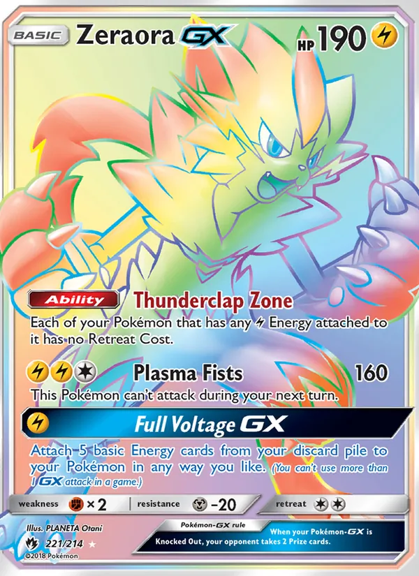 Zeraora GX - Lost Thunder Pokemon Card