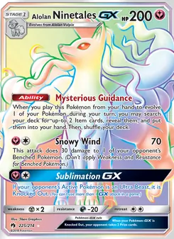 Alolan Ninetales GX - Lost Thunder