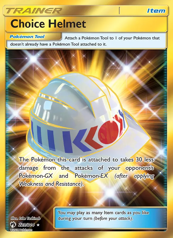 Choice Helmet - Lost Thunder Pokemon Card