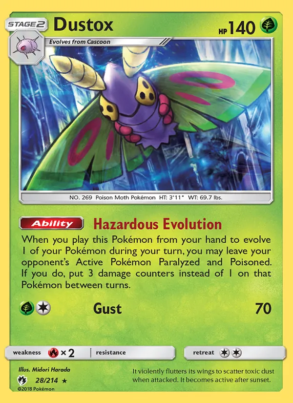 Dustox - Lost Thunder Pokemon Card