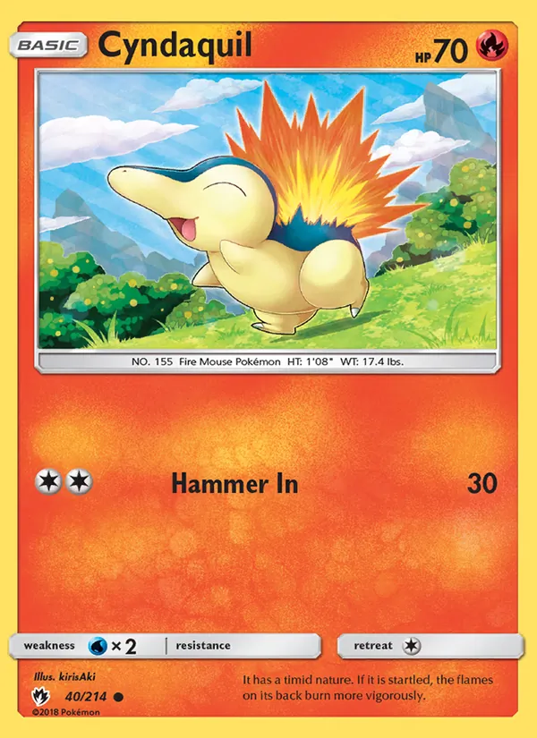 Cyndaquil - Lost Thunder Pokemon Card