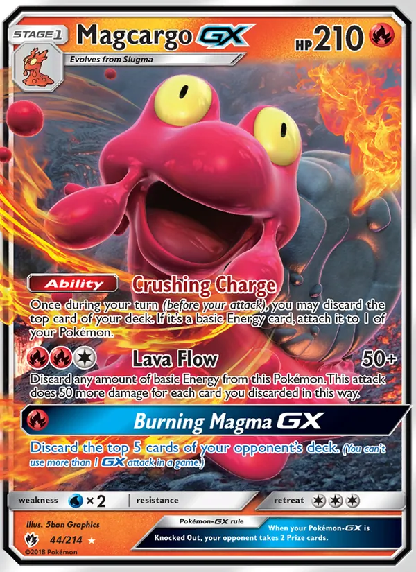 Magcargo GX - Lost Thunder Pokemon Card