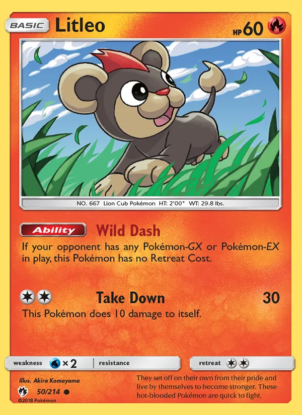 Litleo - Lost Thunder Pokemon Card