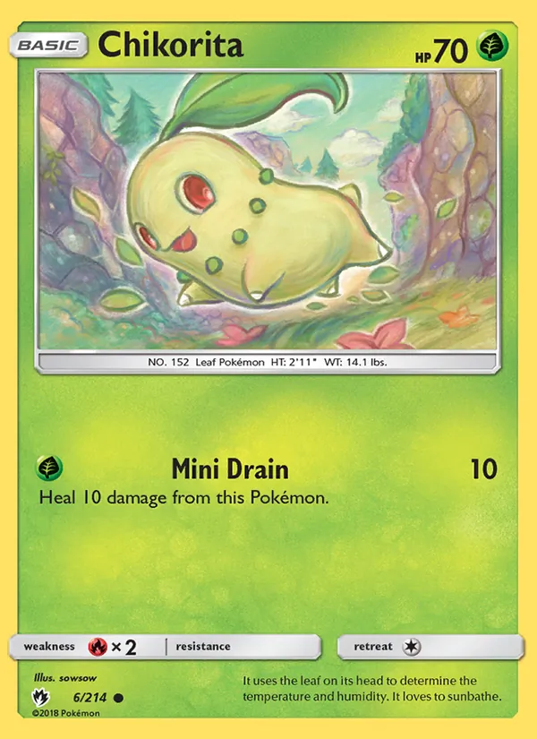 Chikorita - Lost Thunder Pokemon Card