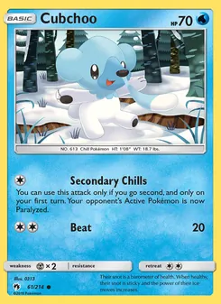 Cubchoo - Lost Thunder