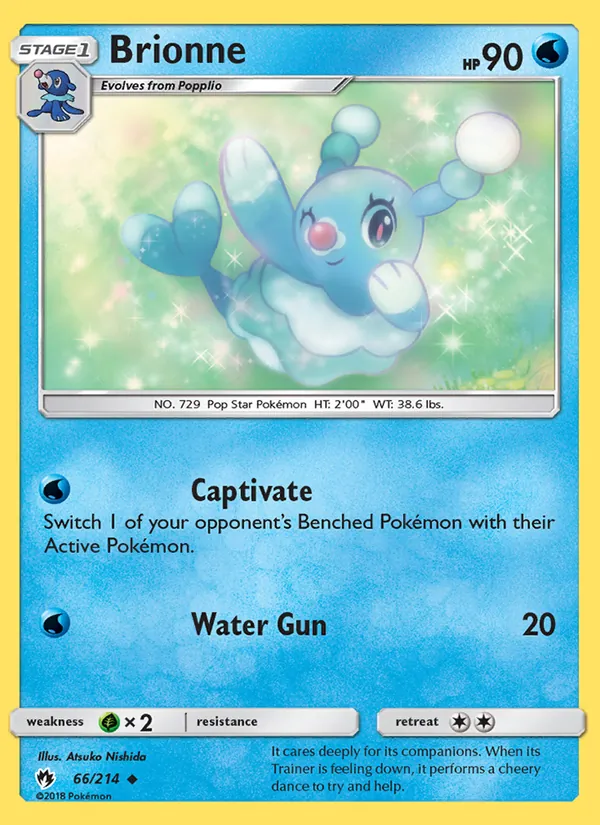 Brionne - Lost Thunder Pokemon Card