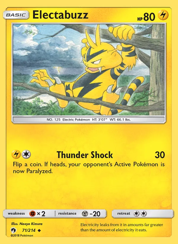 Electabuzz - Lost Thunder Pokemon Card