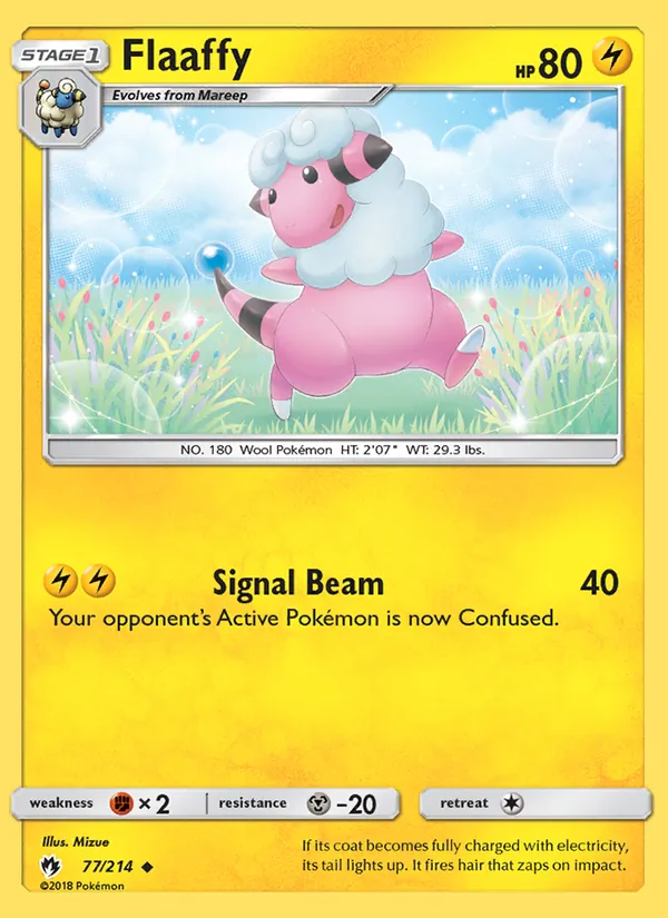 Flaaffy - Lost Thunder Pokemon Card