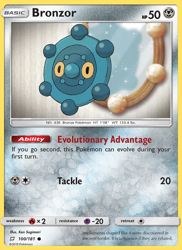 Bronzor - Team Up Pokemon Card