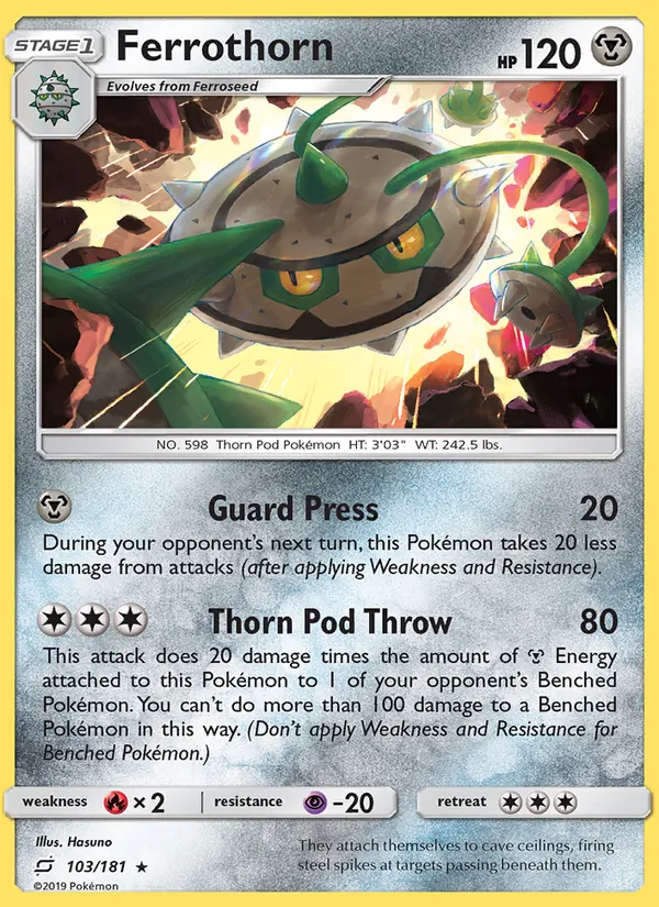 Ferrothorn - Team Up Pokemon Card