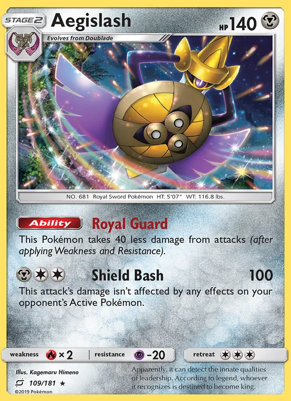 Aegislash - Team Up Pokemon Card