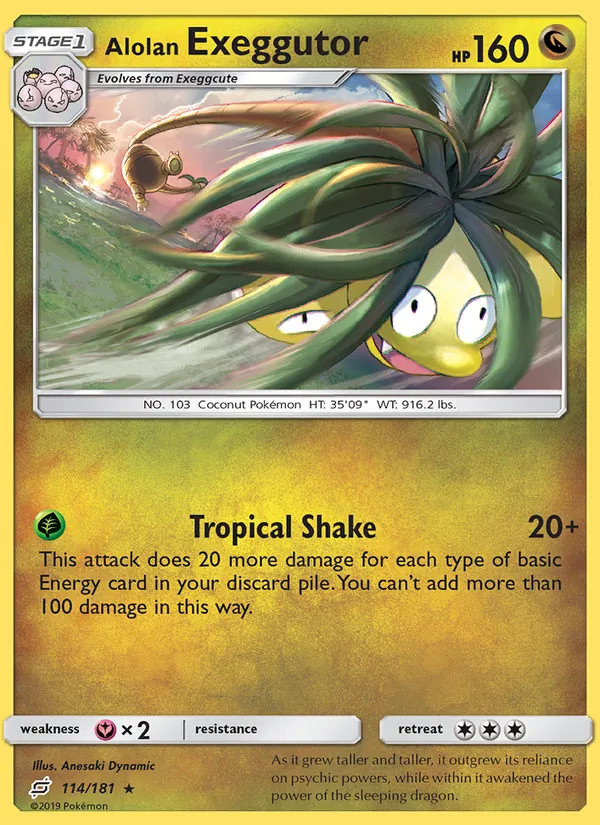 Alolan Exeggutor - Team Up Pokemon Card