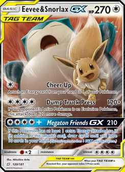 Eevee & Snorlax GX - Team Up