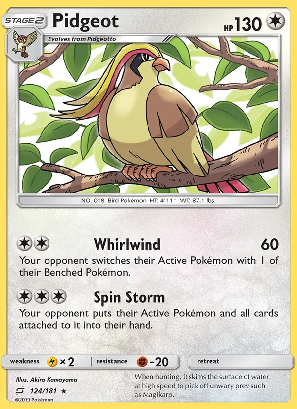 Pidgeot - Team Up Pokemon Card