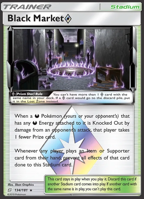 Black Market ◇ - Team Up Pokemon Card
