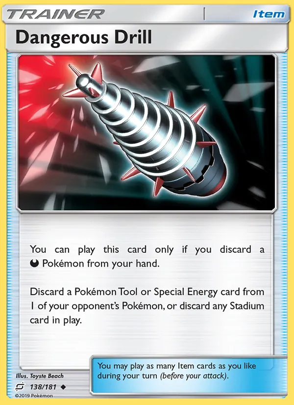 Dangerous Drill - Team Up Pokemon Card