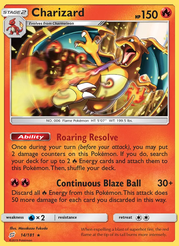 Charizard - Team Up Pokemon Card
