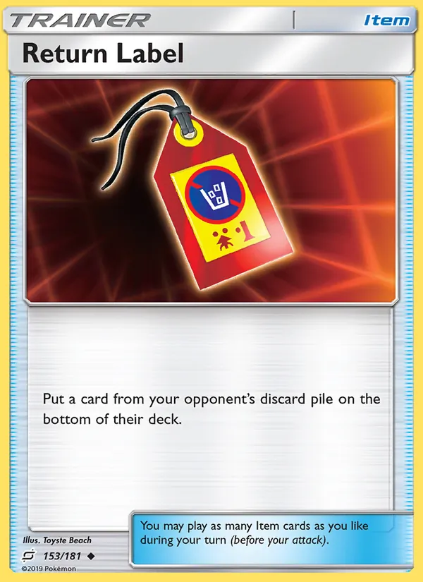 Return Label - Team Up Pokemon Card