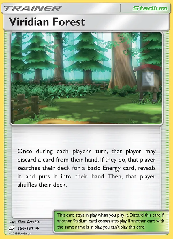 Viridian Forest - Team Up Pokemon Card
