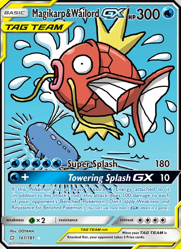 Magikarp & Wailord GX - Team Up Pokemon Card