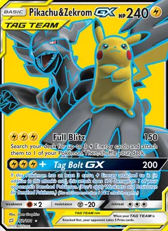 Pikachu & Zekrom GX - Team Up