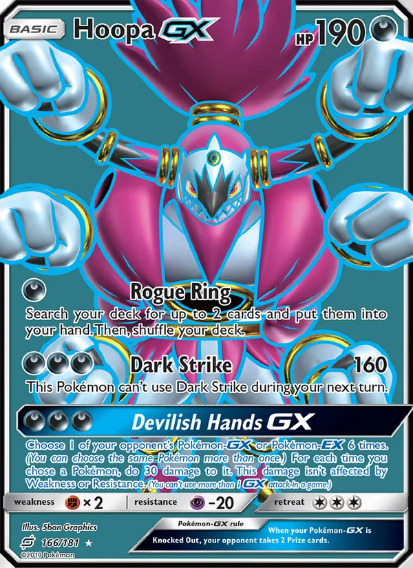 Hoopa GX - Team Up Pokemon Card