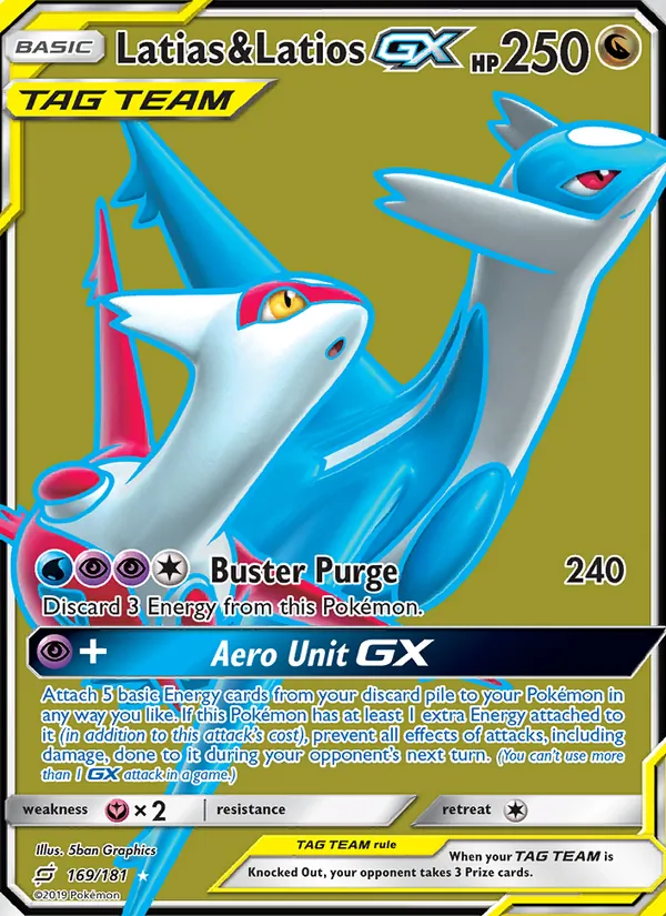 Latias & Latios GX - Team Up Pokemon Card