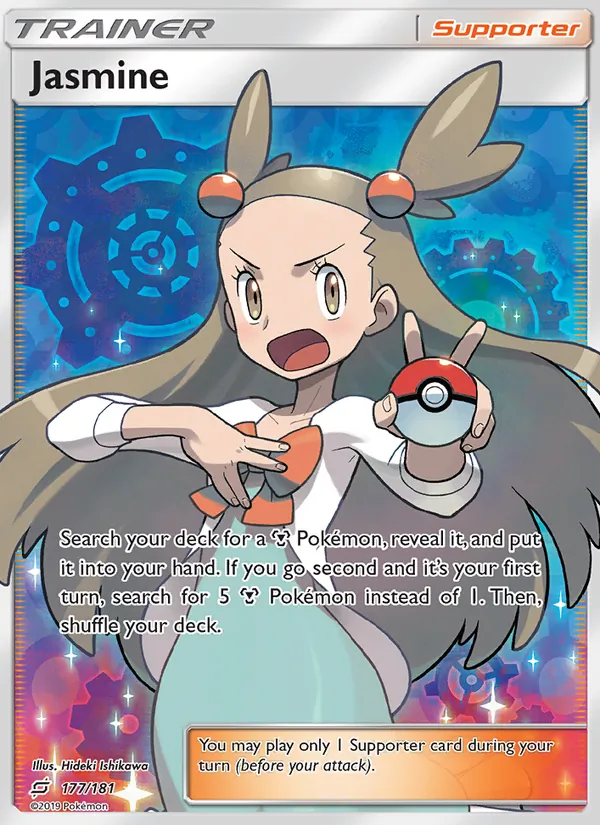 Jasmine - Team Up Pokemon Card