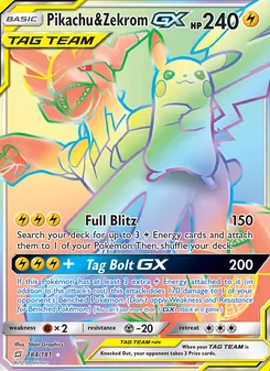 Pikachu & Zekrom GX - Team Up