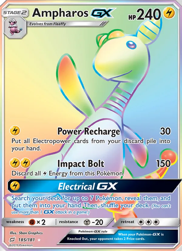 Ampharos GX - Team Up Pokemon Card