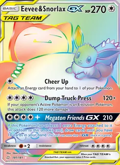 Eevee & Snorlax GX - Team Up