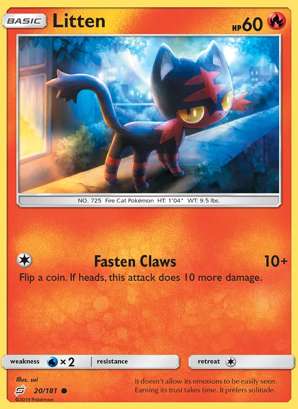 Litten - Team Up Pokemon Card