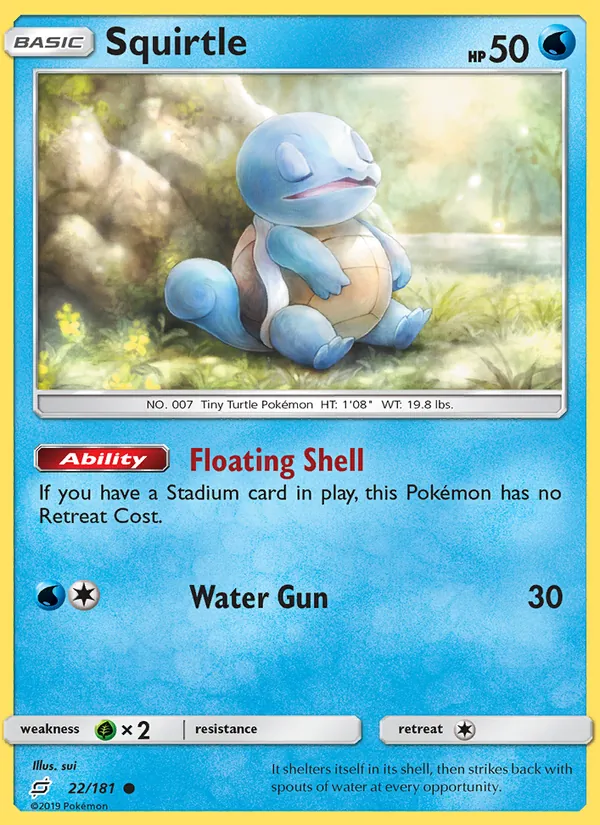 Squirtle - Team Up Pokemon Card