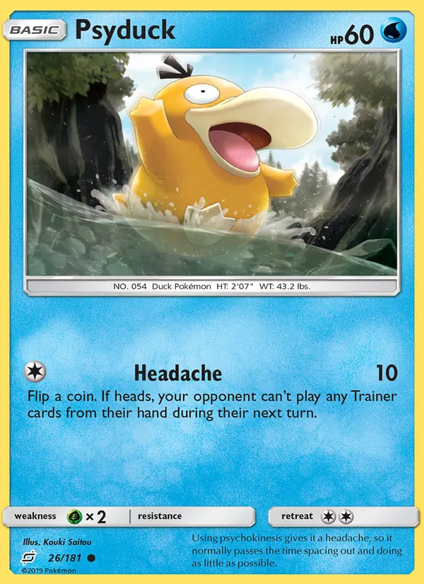 Psyduck - Team Up Pokemon Card