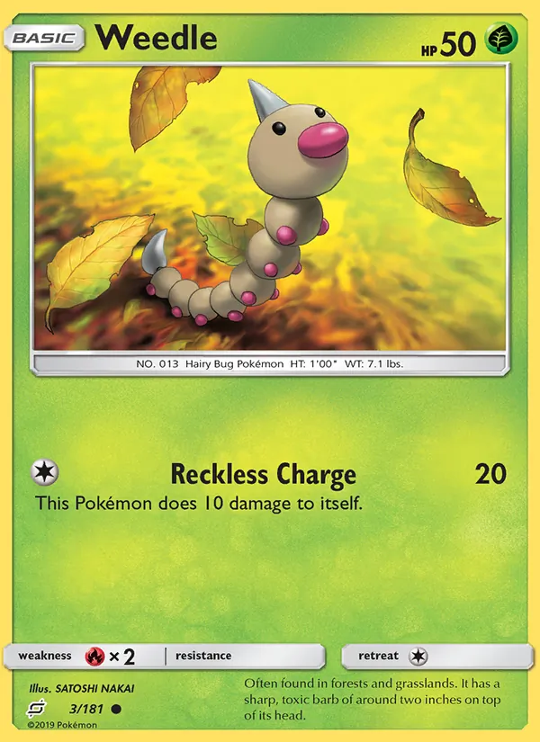 Weedle - Team Up Pokemon Card