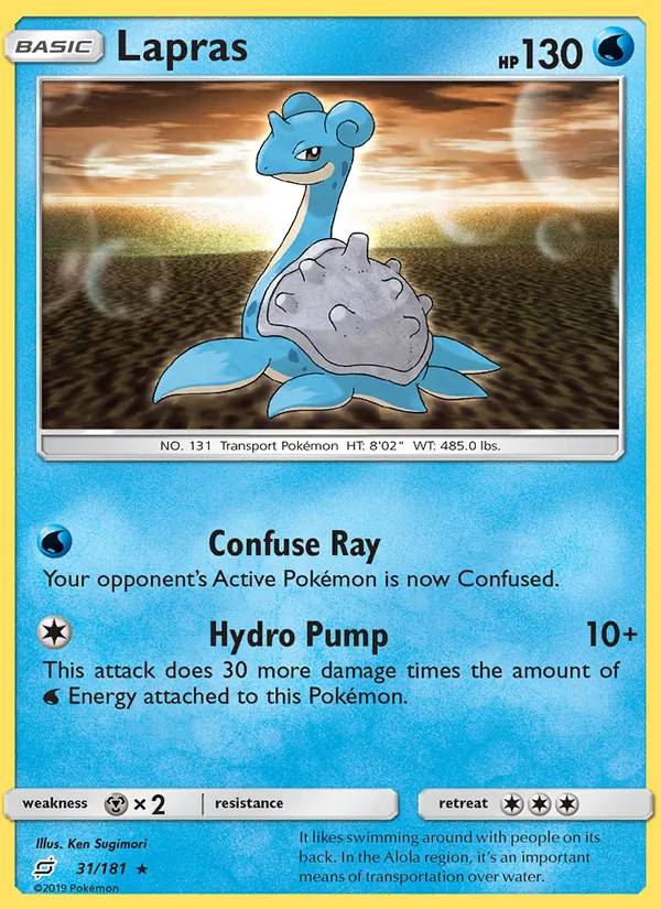 Lapras - Team Up Pokemon Card