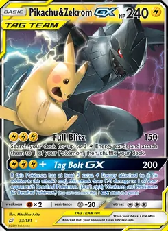 Pikachu & Zekrom GX - Team Up