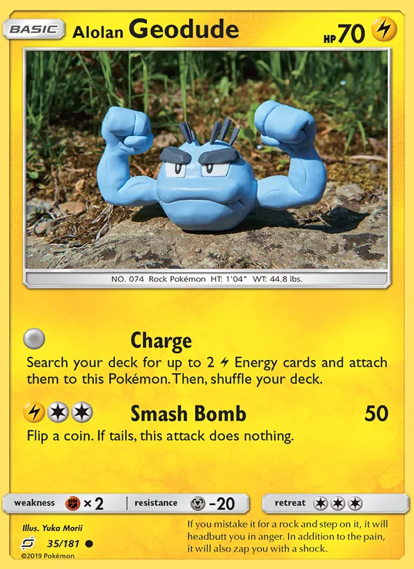 Alolan Geodude - Team Up Pokemon Card