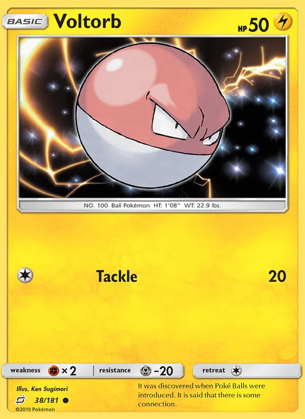 Voltorb - Team Up Pokemon Card